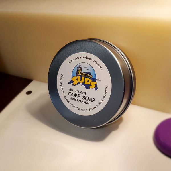 All-in-one Camp Soap in a Tin