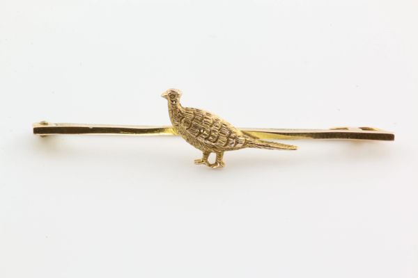 Gold pheasant stock pin