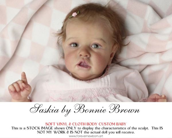 African Skin Saskia Bebe Reborn Doll With Rooted Hair Handmade