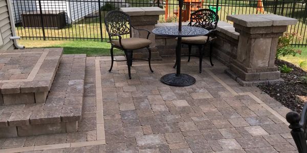 Patio in Crystal lake IL, by TLMC Landscape Inc, Landscaper near St.Charles IL.