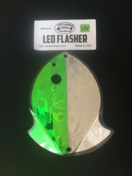 Medium Leo Flasher Green Frost / Silver