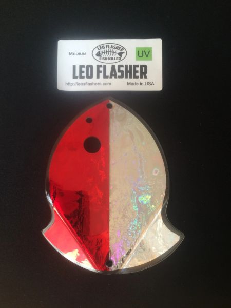 Medium Leo Flasher Red Frost / Silver