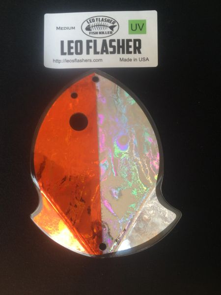 Medium Leo Flasher Orange Frost / Silver