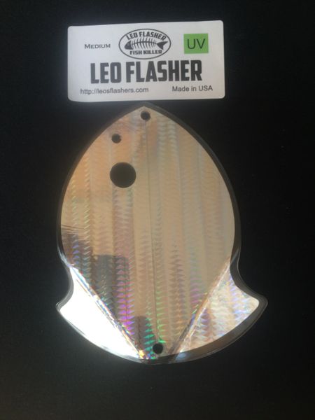 Medium Leo Flasher Silver Snake Skin