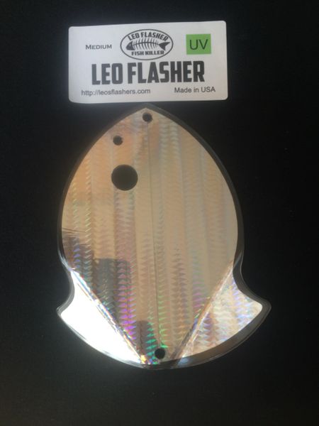 Fish Flash Flasher Large Silver