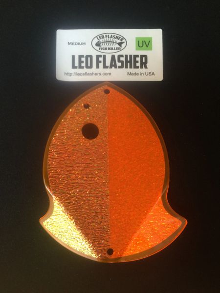 Medium Leo Flasher Crushed Pearl on Orange
