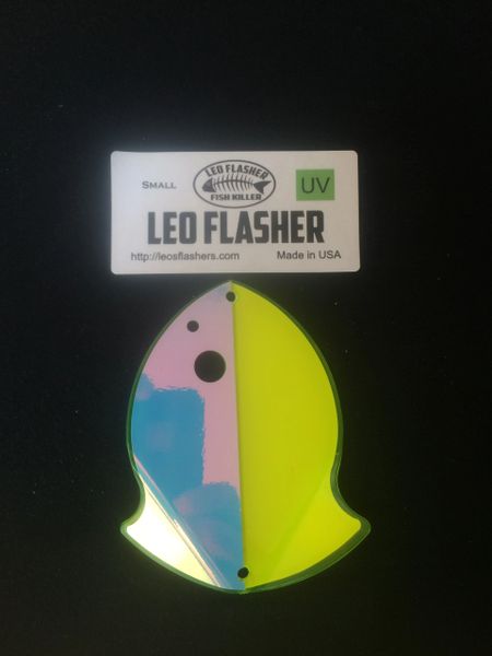 Small Leo Flasher Chartreuse Moon Jelly