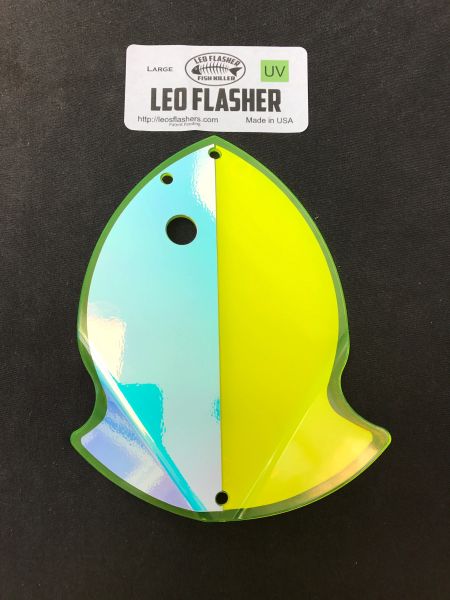 Large Leo Flasher Chartreuse Moon Jelly