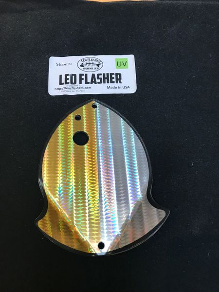 Medium Leo Flasher 50/50 Gold SS on Clear