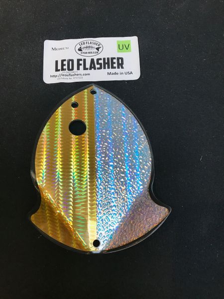 Medium Leo Flasher 50/50 Gold SS Crush on Clear