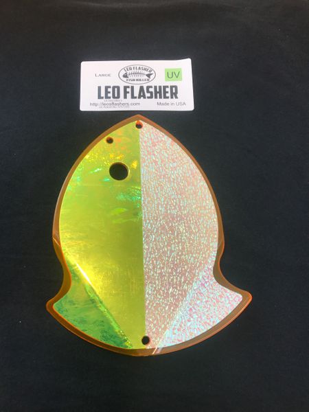 Large Leo Flasher Chartreuse Glow
