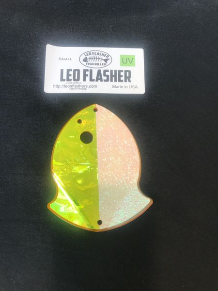 Small Leo Flasher Chartreuse Glow