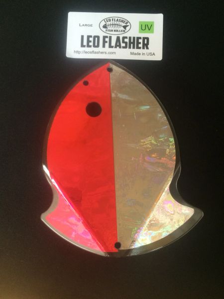 Large Leo Flasher UV Pink/Silver Frost