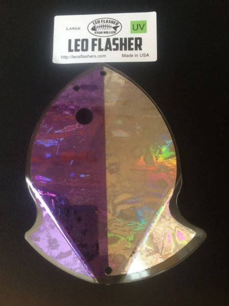 Large Leo Flasher UV Purple/Silver Frost