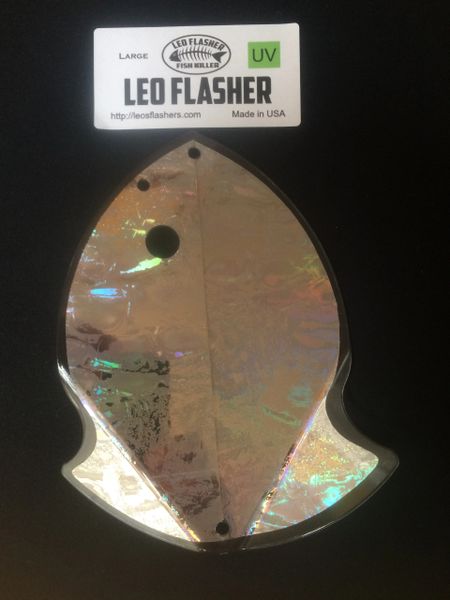 Large Leo Flasher UV Silver Frost