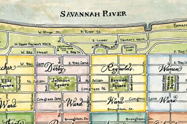 Wards And Squares Of Savannah Georgia New World Cartography 3155