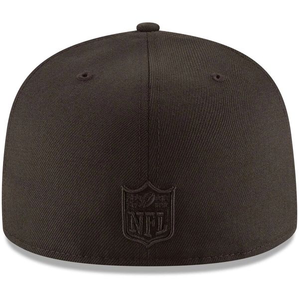 New Era NFL 59FIFTY Black on Black Kansas City Chiefs Fitted Cap | Pure ...