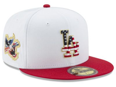 New Era MLB 59FIFTY Americana Patch Collection Dodgers Fitted Cap