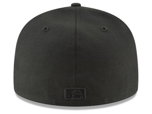 New Era MLB 59FIFTY Blackout Houston Astros Fitted Cap | Pure Fire Kicks