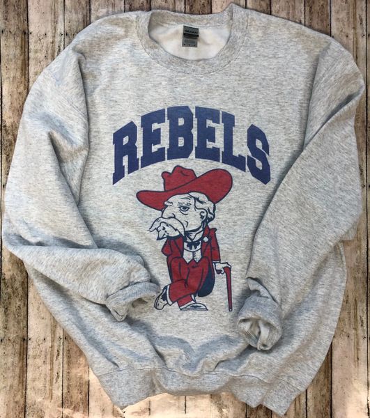 Rebels Vintage Inspired Sweatshirt Youth and Adult Sizes