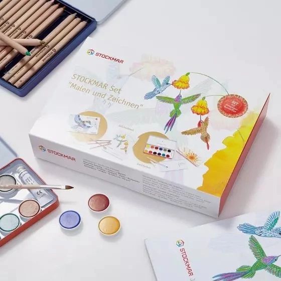 Stockmar Set Painting and Drawing Hexagonal Pencils