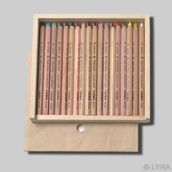 Lyra Color Giants - unlacquered - 18 colours in a wooden box