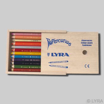 Lyra Color Giants - lacquered - 12 colours in a wooden box