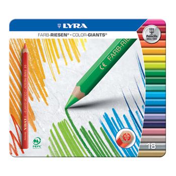 Lyra Color Giants - lacquered - 18 colours in a tin box