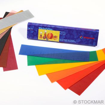 Stockmar Decorating Wax Thin 20x4 cm/7.87x1.57 inch - 12 colours