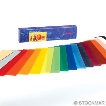 Stockmar Decorating Wax, thin 20x4 cm/7.87x1.57 inch - 18 colours