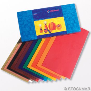 Stockmar Decorating Wax,wide 20x10 cm - 12 colours