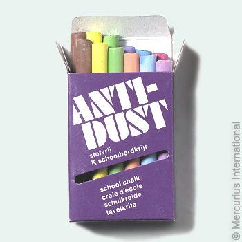Blackboard Chalk Antidust - 9 colours - 12 pieces
