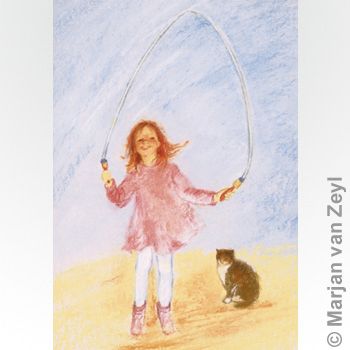 Skipping Rope postcard, 1 piece