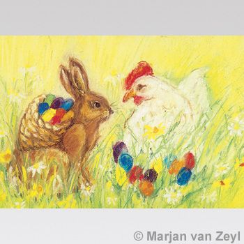 Easter Eggs Postcard