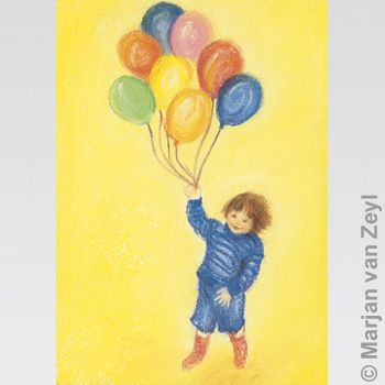 Balloons postcard