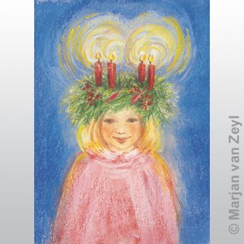 Lucia's Light Crown postcard