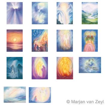 Assortment Light and Mysticism - 14 Postcards