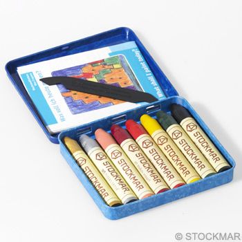 Stockmar Wax Crayons - 8 colours supplementary assortment 2 in tin