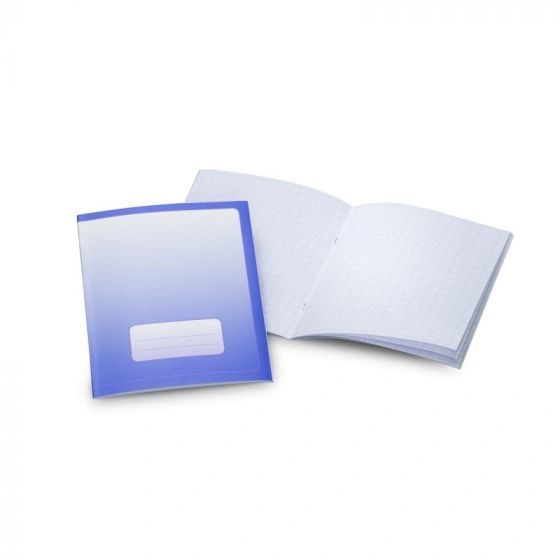 Exercise Book Small 6.3"x8.27" Portrait Format Graph 0.2"x0.2" (5x5cm) Blue