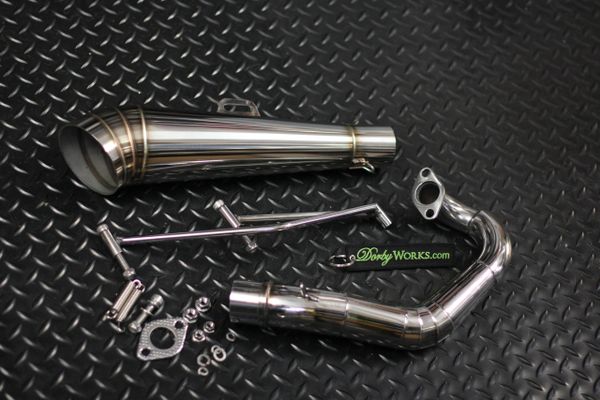 GP OVERHEAD GY6 - Complete Exhaust System