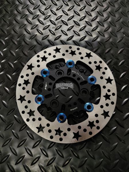 220mm PERFORMANCE Floating ROTOR STAR - BLACK