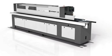 Altendorf K 36 edgebander with diamond-tipped pre-milling, corner rounding and optional hot-air