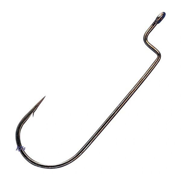 Gamakatsu Offset Shank Worm Hooks Round Bend