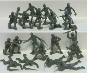 20 Vintage Tim Mee Vietnam Soldiers 131112d Processed Plastic