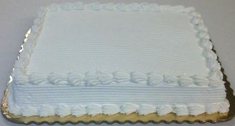 Basic White Cake (1/2 sheet)