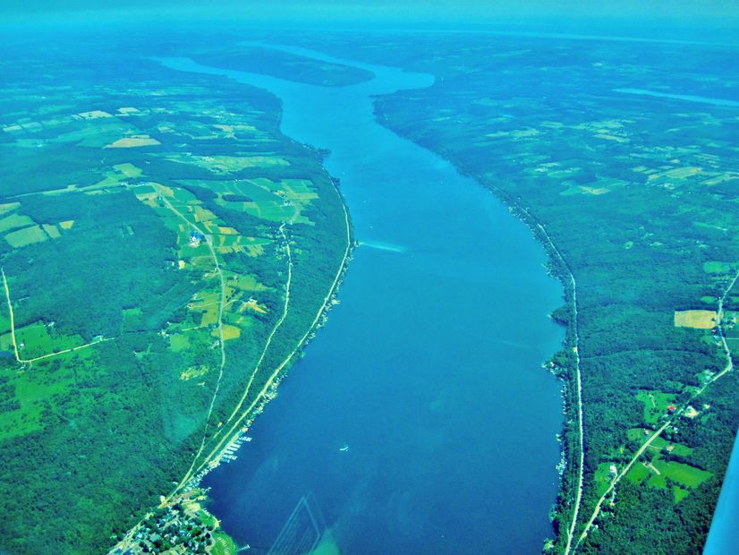 Aerial View of Keuka Lake