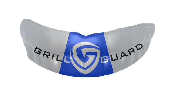 Grill Guard - nonprofit custom fit sports mouthguards Blue and White
