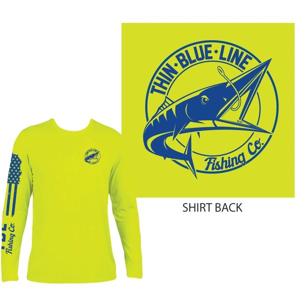 Local Fishing Co. Fish Ohio T Shirt - Blue Small