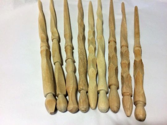 Hand on sale carved wands