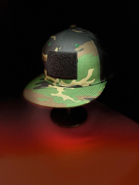 Camo Flat Bill SnapBack hat